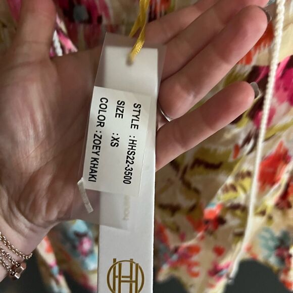 House of Harlow 1960 Revolve Ruffle Peasant Fop Khaki NWT XS - Picture 11 of 15